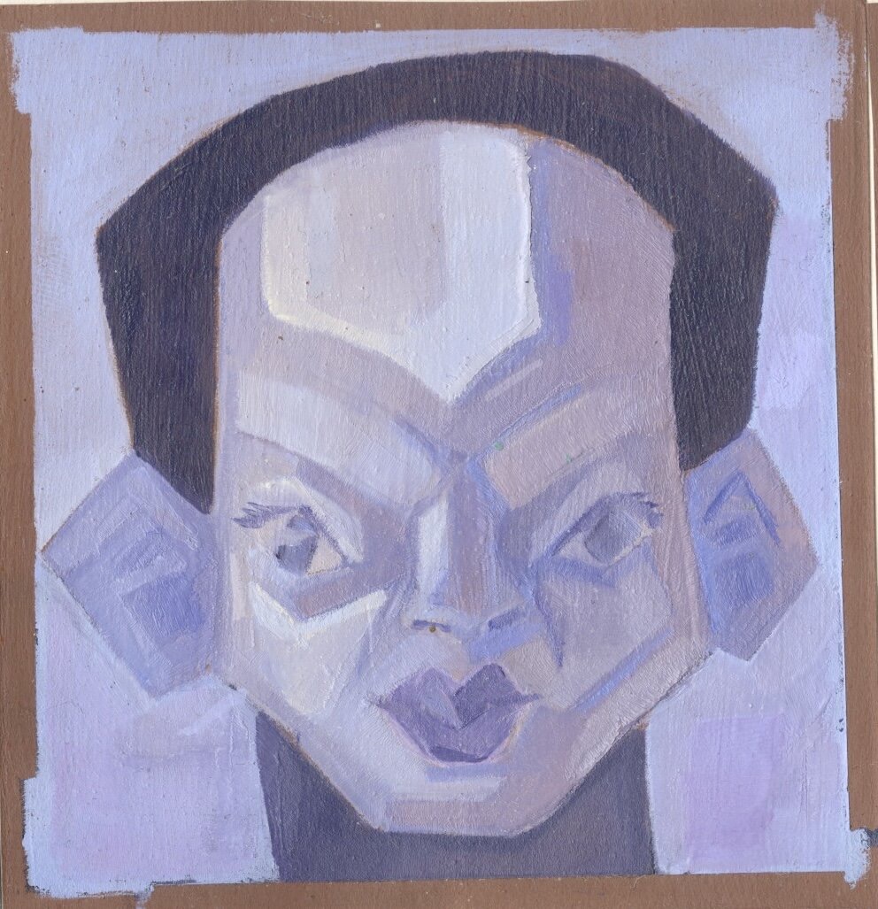 Stylised illustration of human face