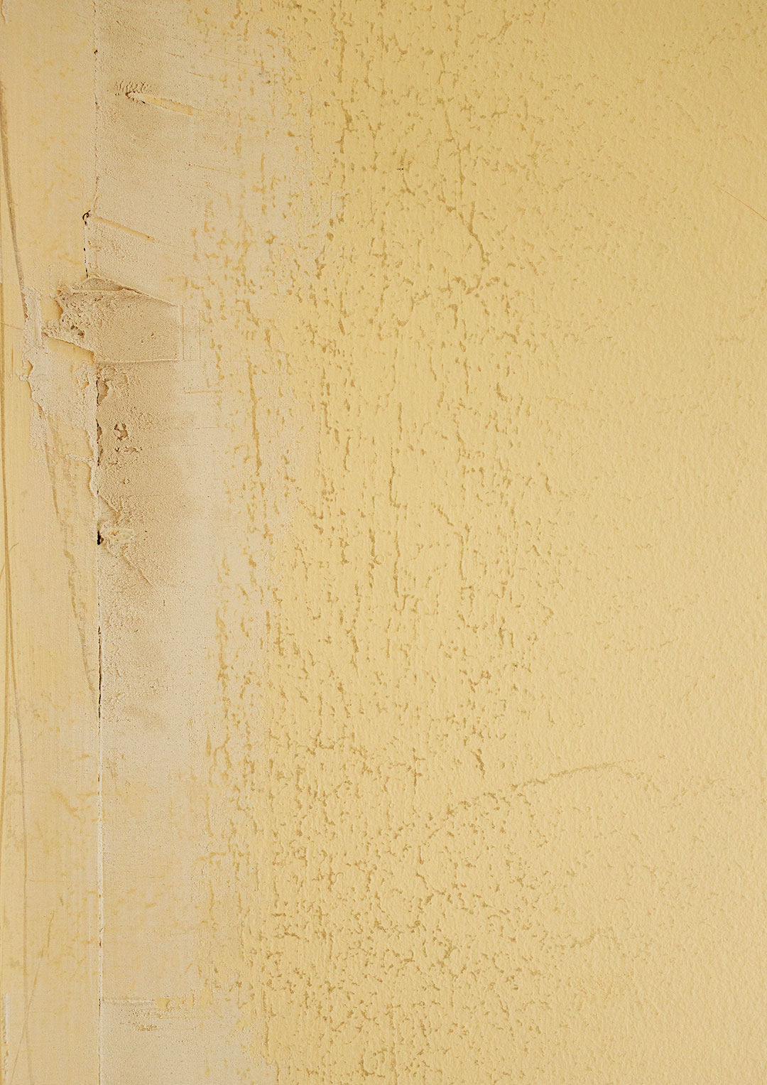 Photo of rough plastering on wall