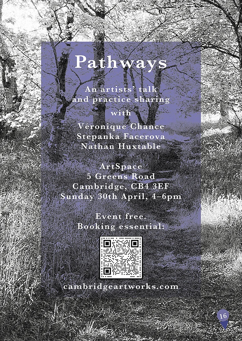 Pathways Event Flyer from Cambridge Artworks