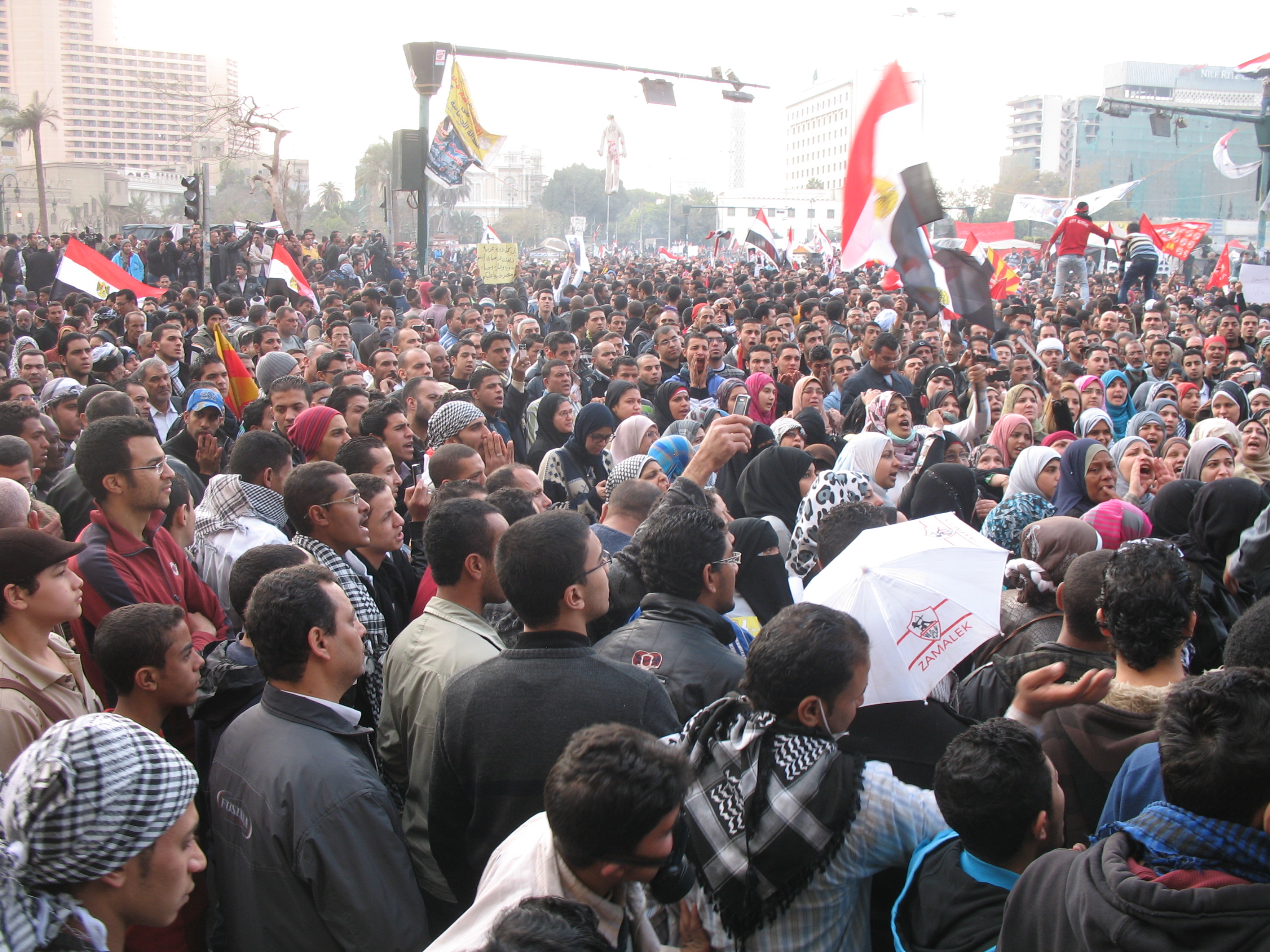 Rally in Tahrir Square Cairo, February 2012