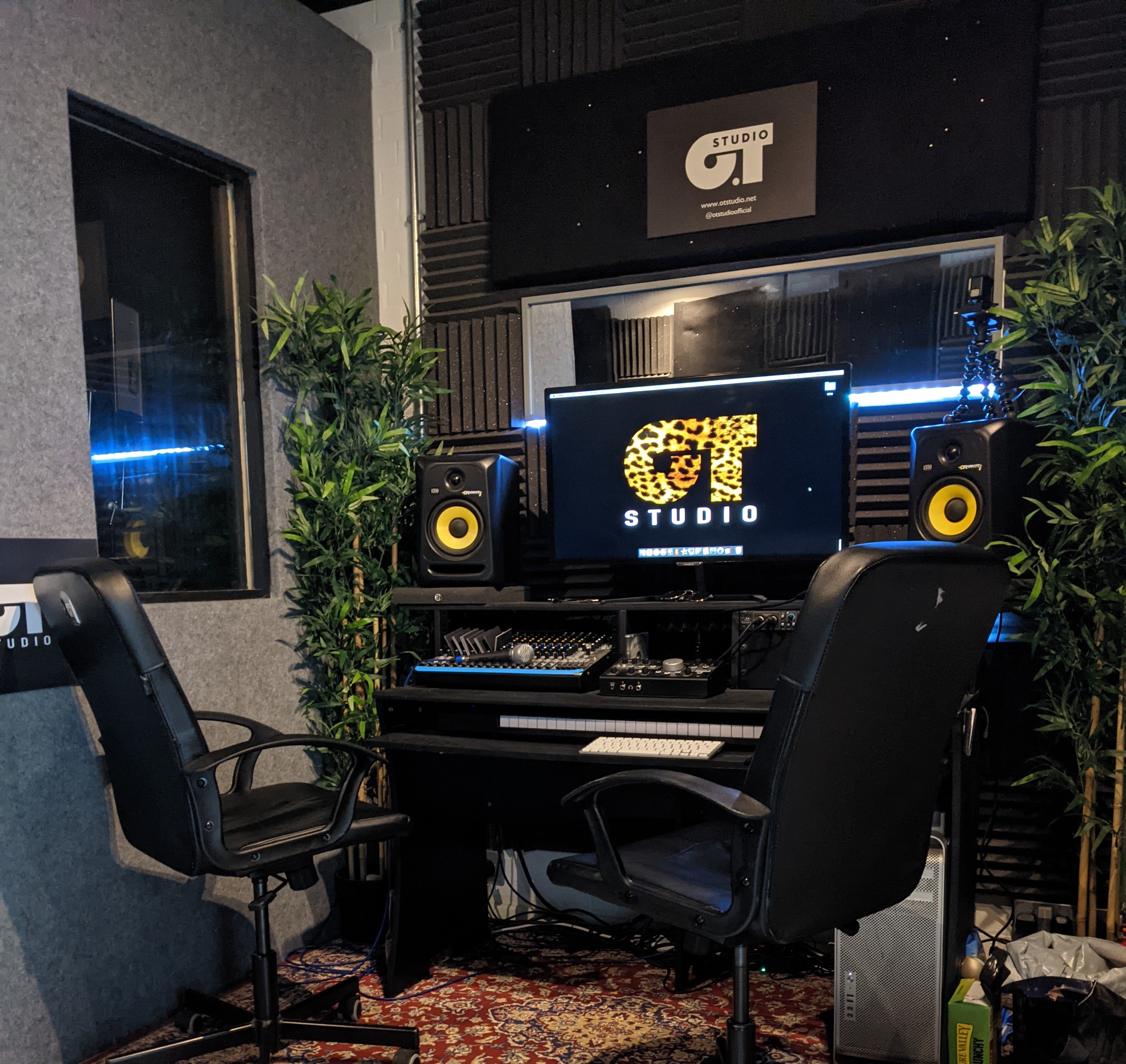 Specialist recording equipment pictured inside OT Music Studio.