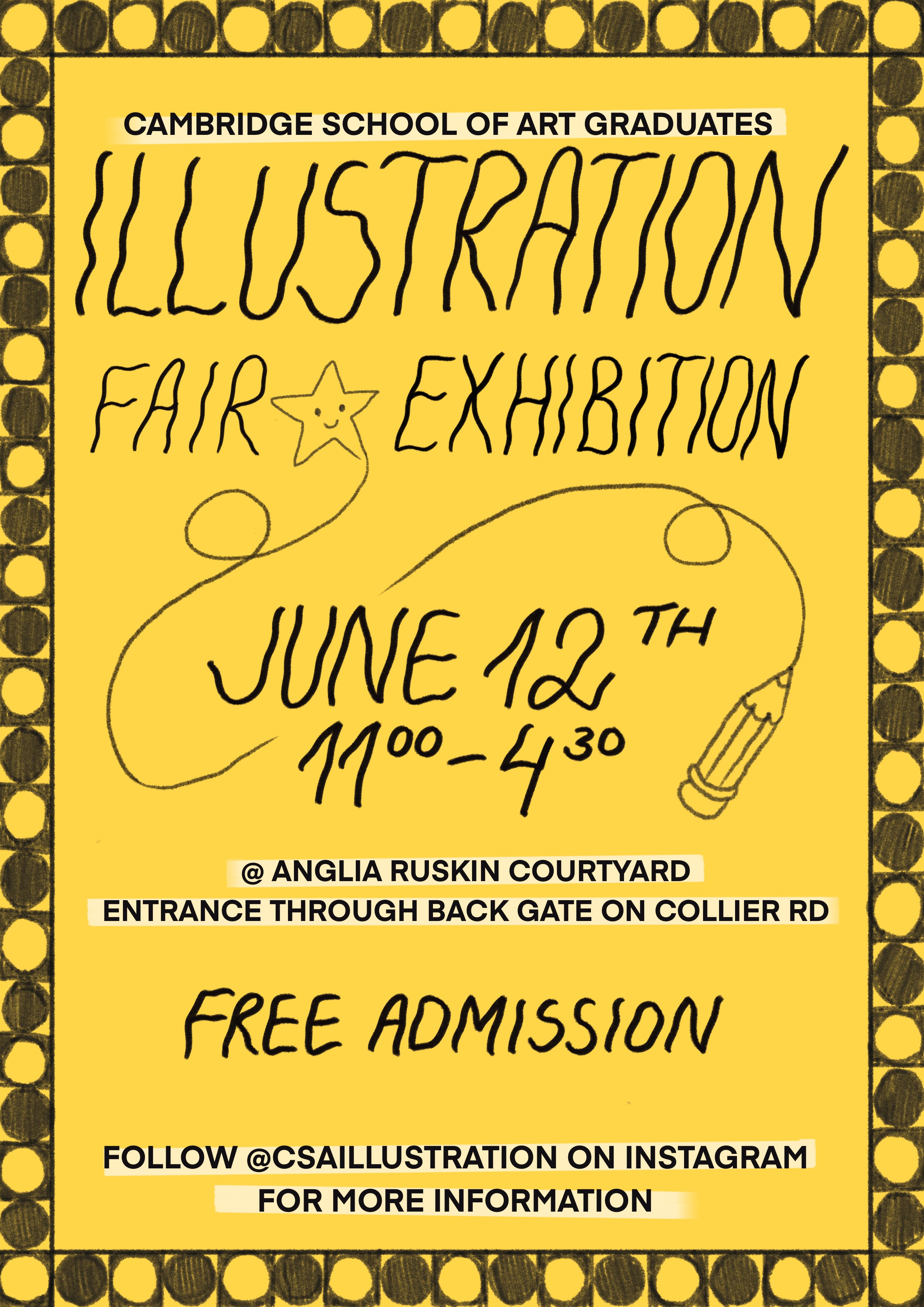 CSA Illustration Fair & Exhibition poster.