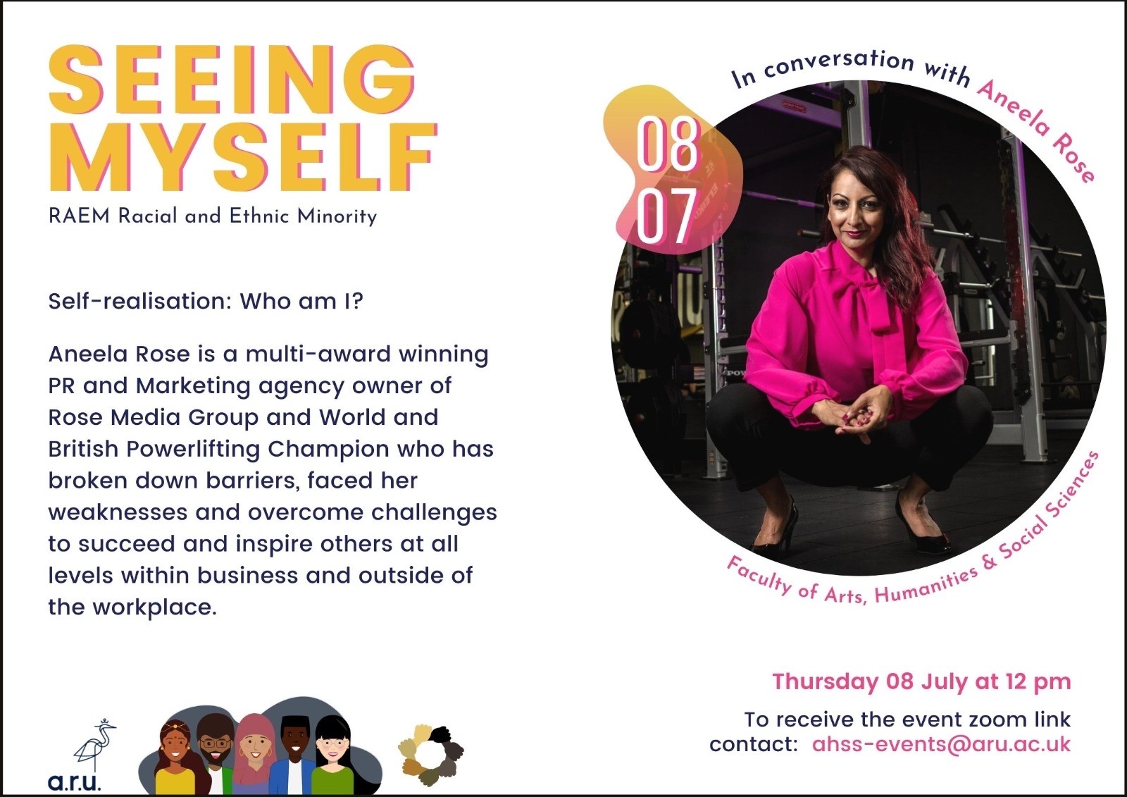 'Seeing Myself' Event Poster.