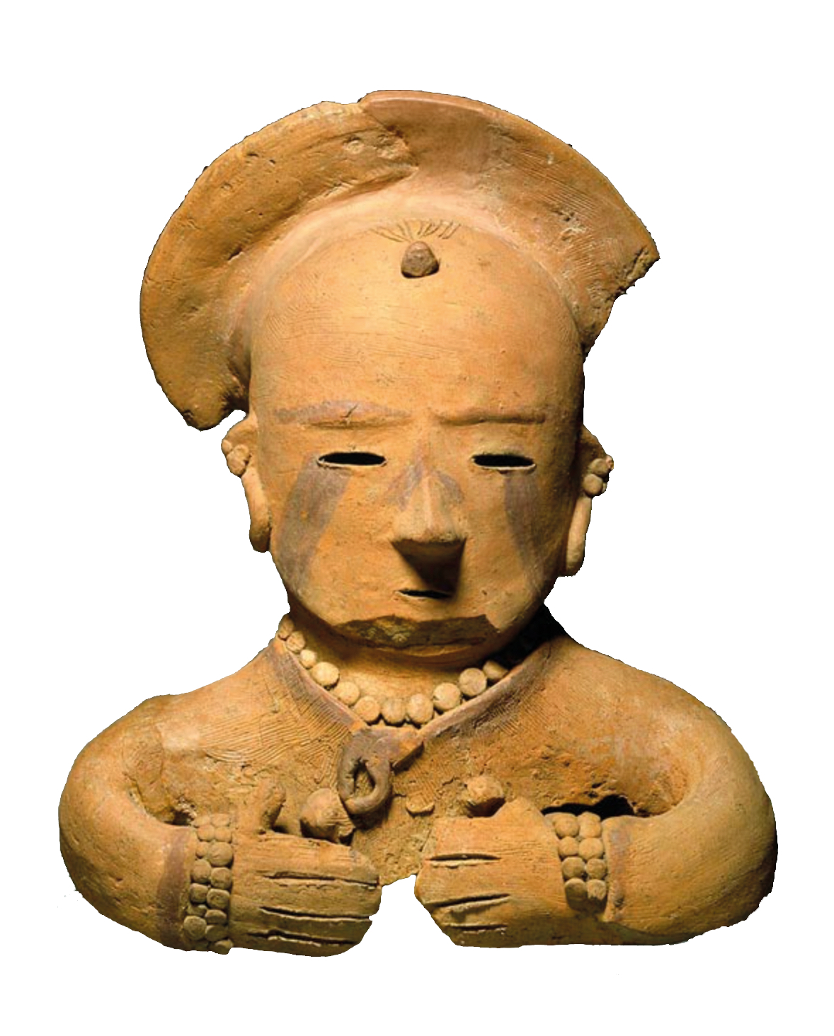 Terracotta sculpture of man
