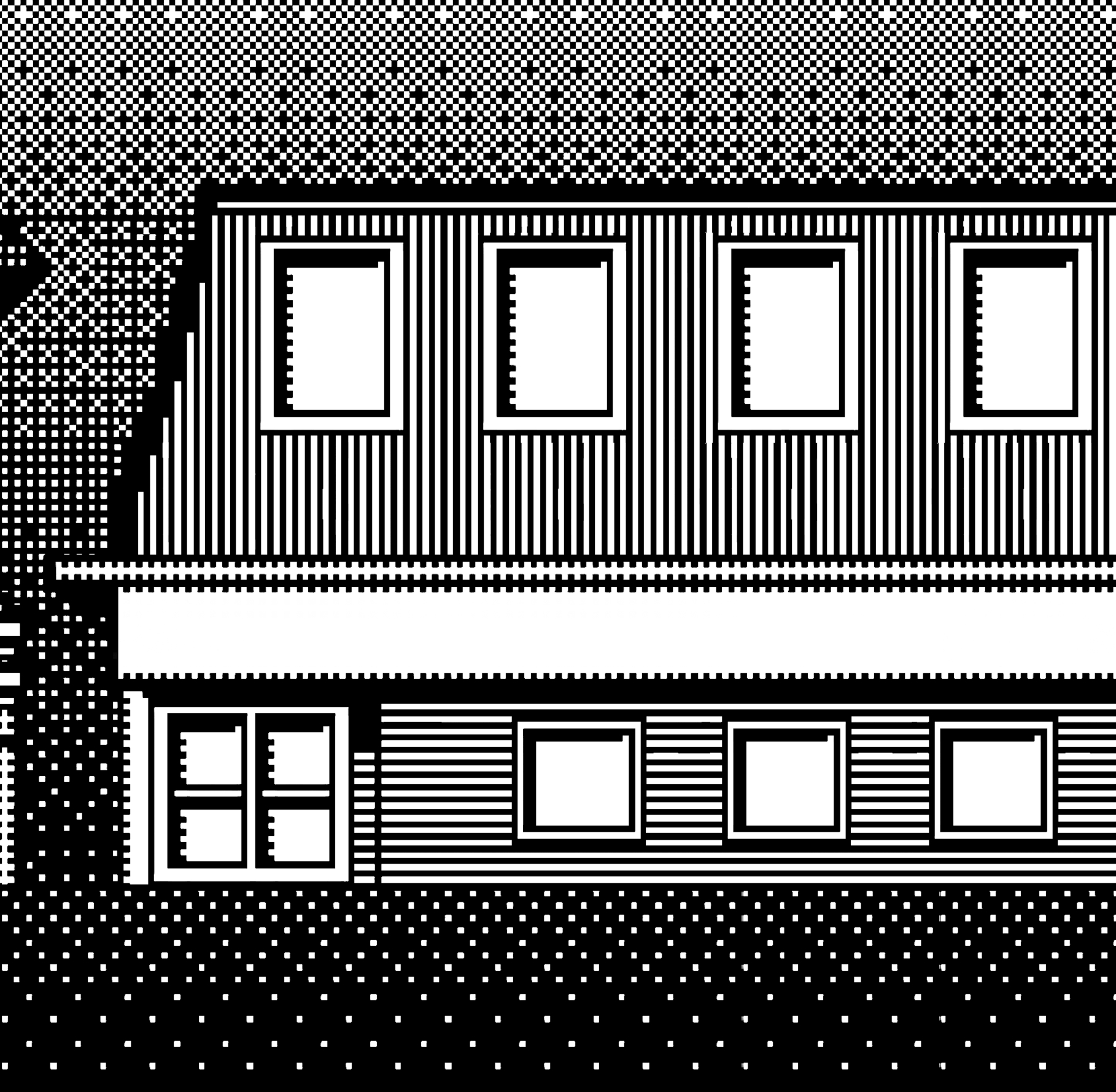 8-bit representation of building