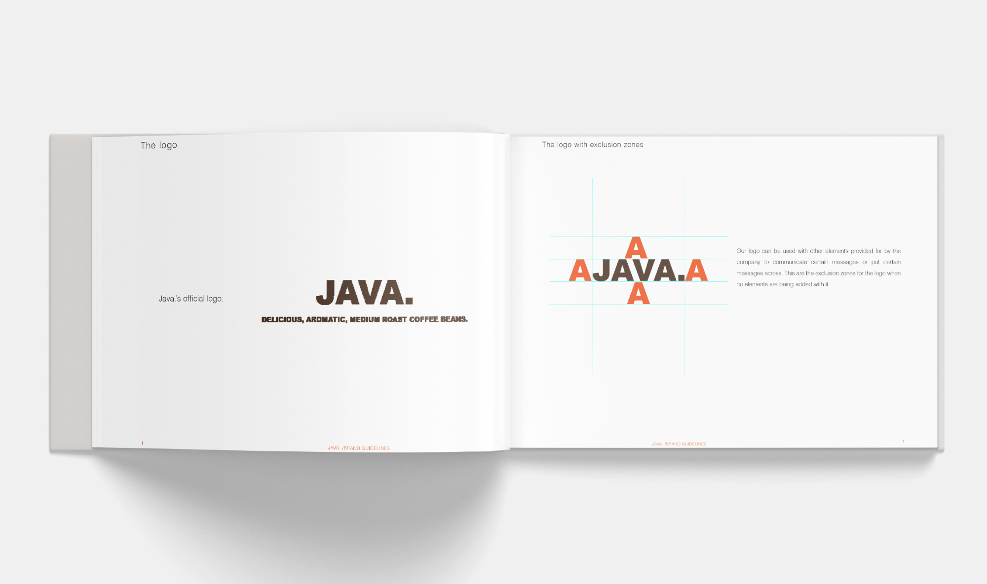 Jave coffee brandbook inside spread
