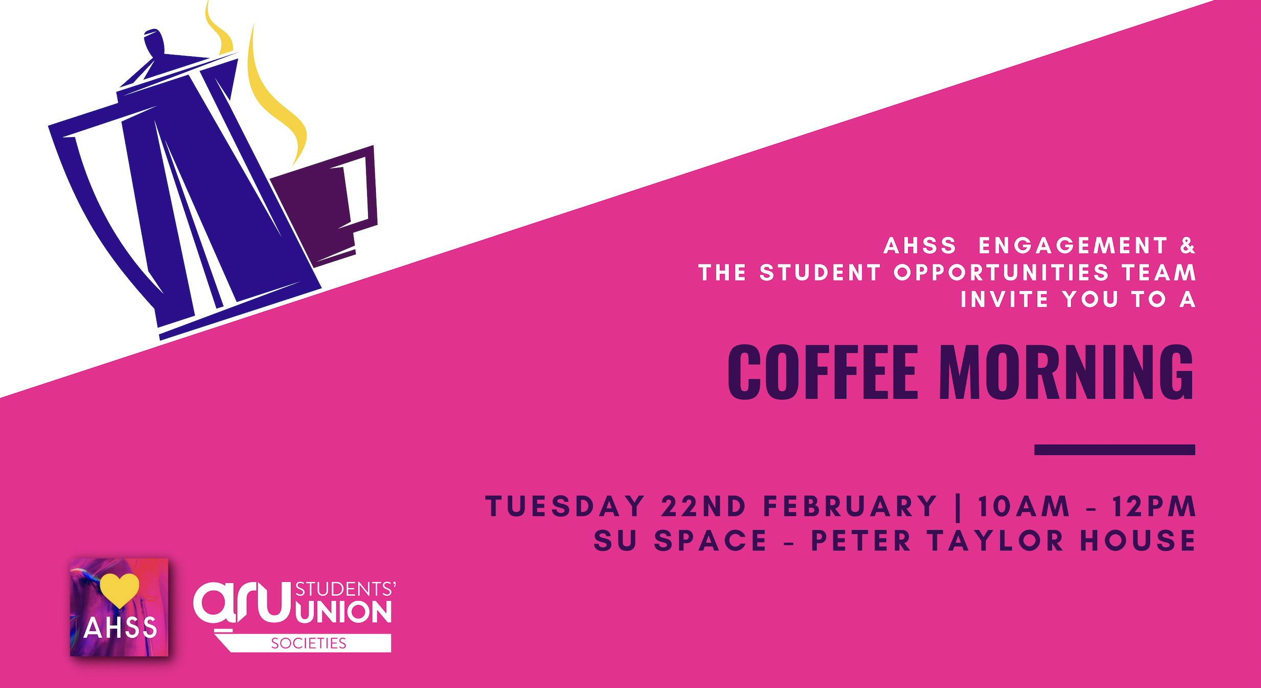 Coffee Morning event graphic.