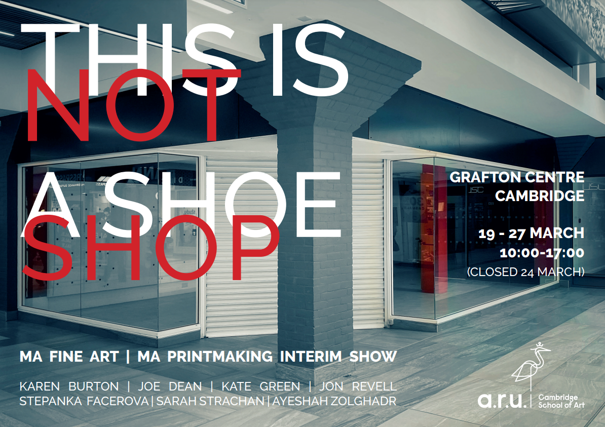 This Is Not A Shoe Shop Exhibition poster.