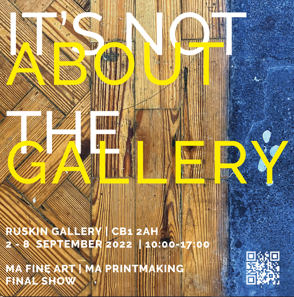 It’s Not About the Gallery - exhibition poster