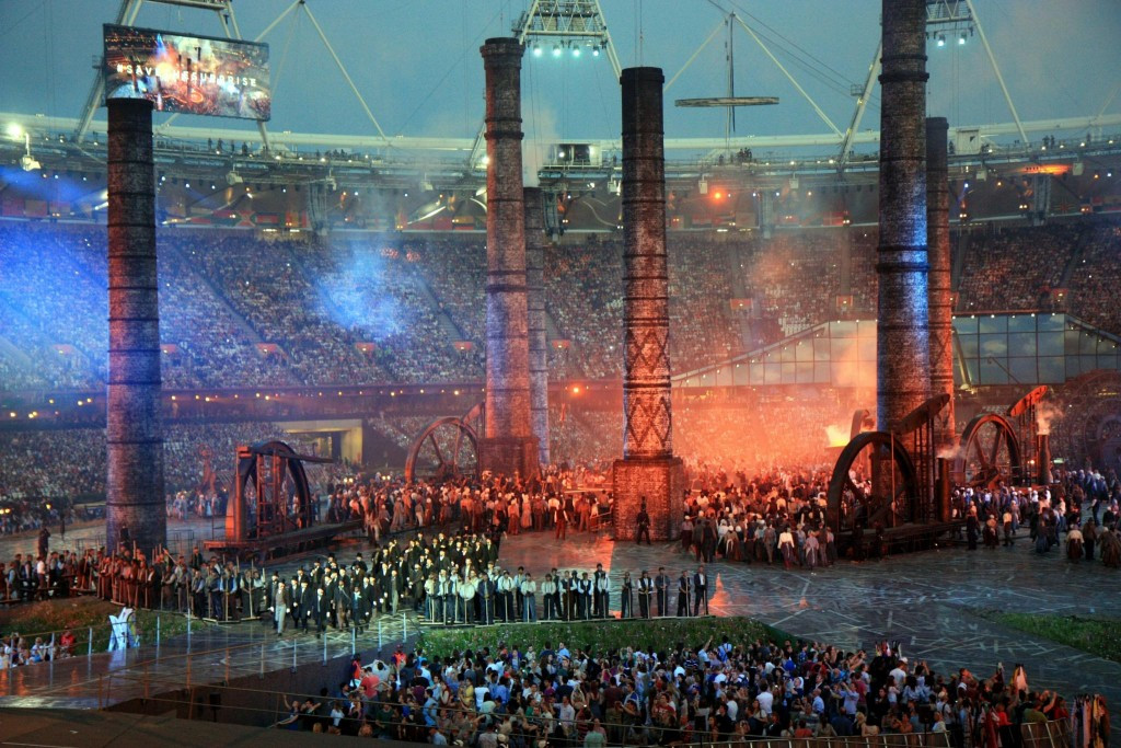 A photo of the 2012 Olympics Opening Ceremony