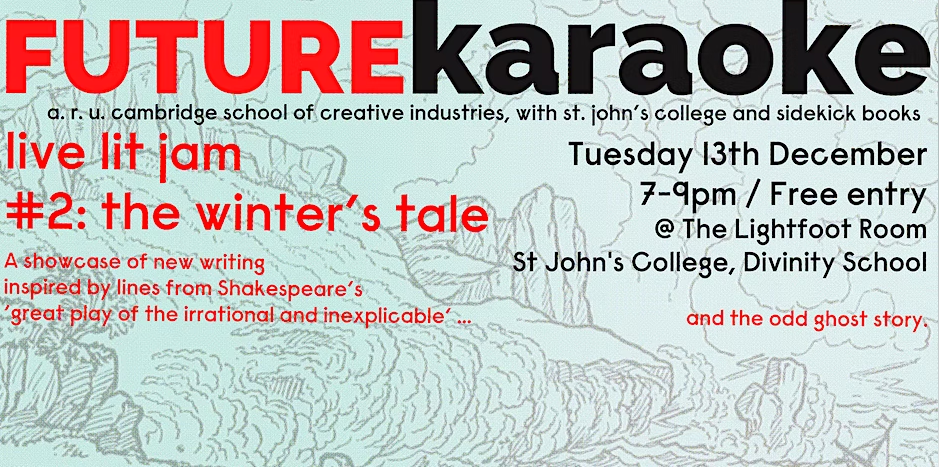 Future Karaoke #1: The Winter's Tale event poster.