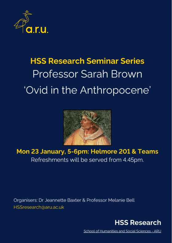 HSS Research Seminar Series event poster.