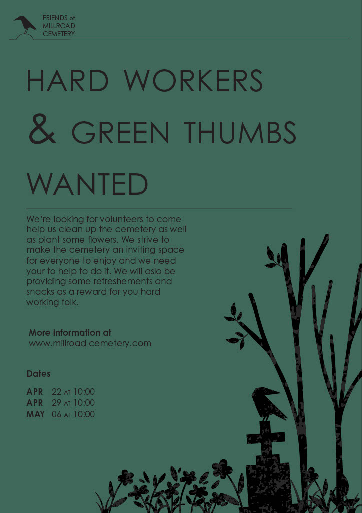 Poster design for green thumb volunteers