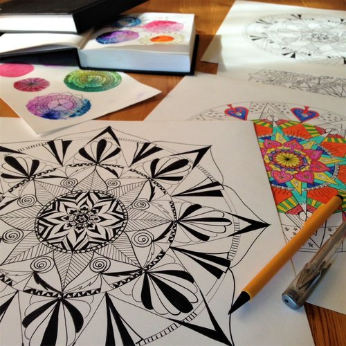Mandala drawing.